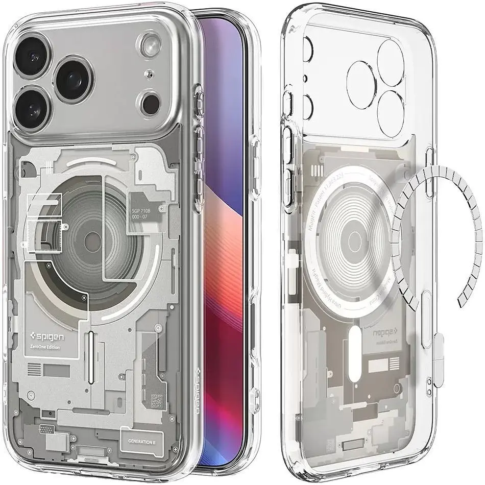 Чохол Spigen Ultra Hybrid MagSafe Zero One для Apple iPhone 17 Pro Natural Titanium (ACS10352) [149403] - фото 2
