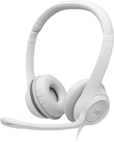 Гарнітура Logitech H390 Headset USB off-white (981-001286) - фото 3