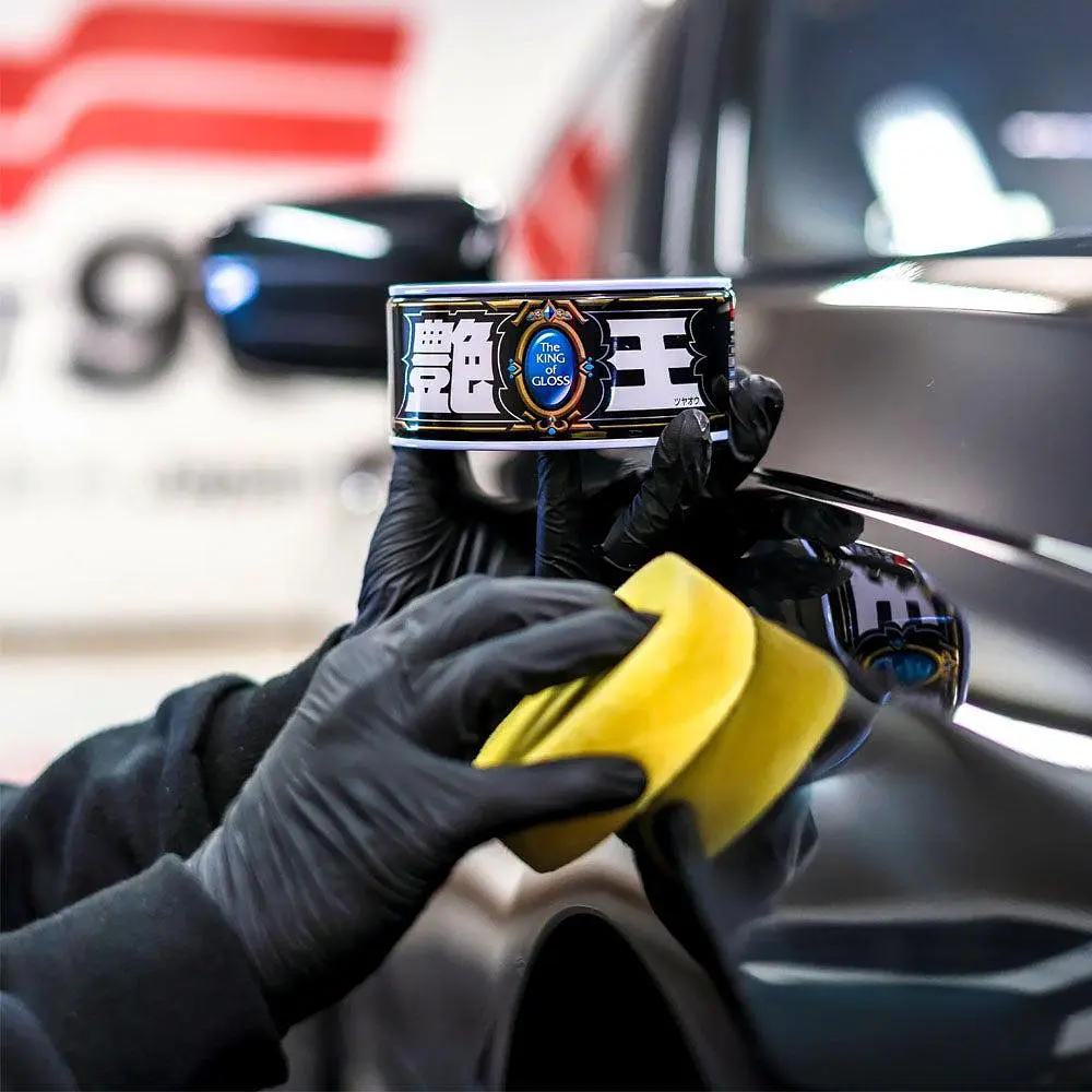 Твердий віск SOFT99 The King of Gloss Black & Dark 00177 для темних автомобілів, 300 г, оригінал Японія - фото 4
