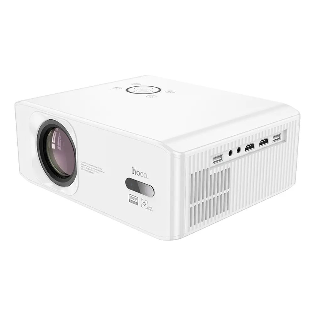 Проектор HOCO DT3 Smart electric focus projector(1080P Android version)(EU) White (6942007629669) - фото 2