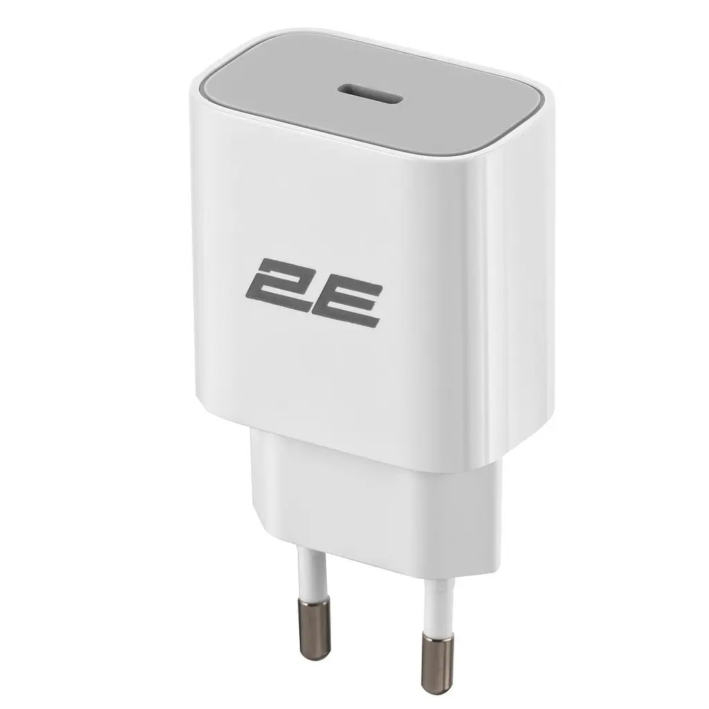 Мережевий зарядний пристрій 2E (1USB 3A) 25W Білий (2E-WC1USBC25W-W) - фото 2