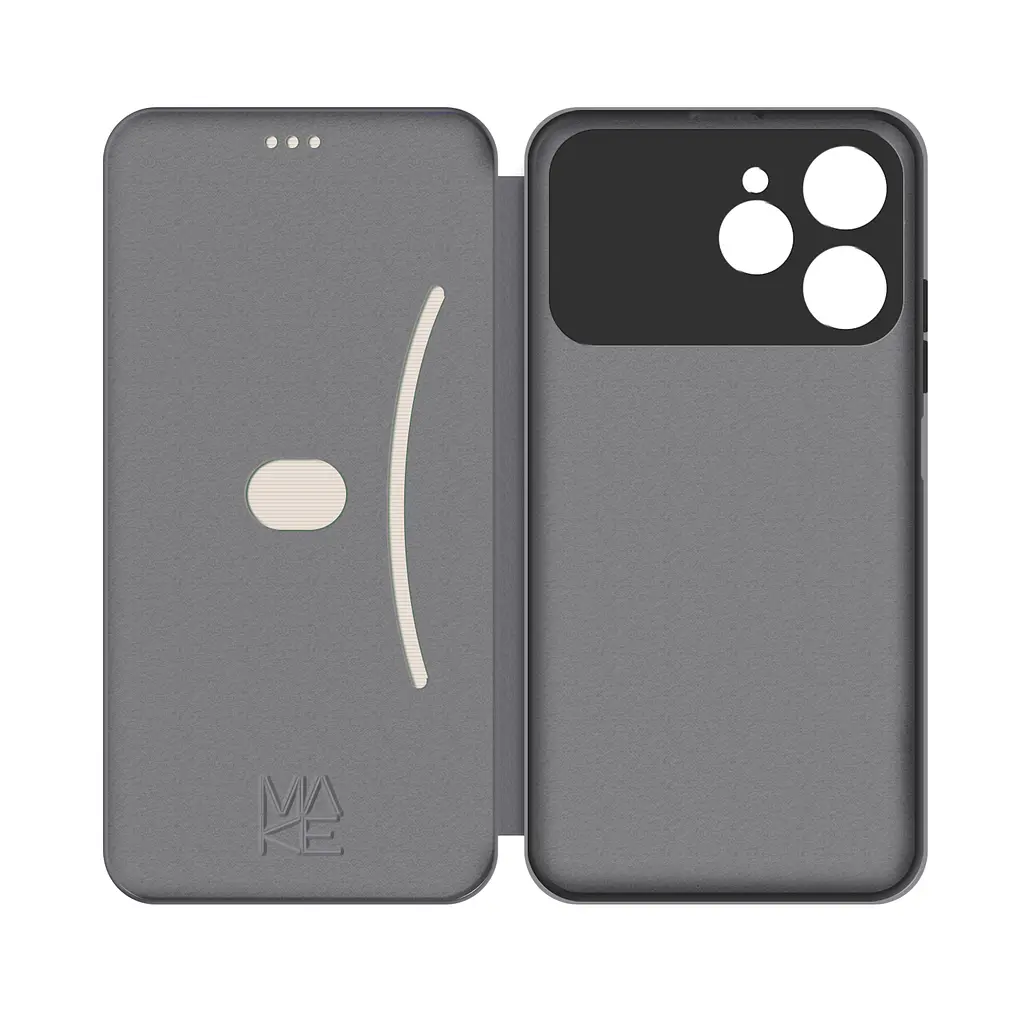 Чохол-книжка MAKE Tecno Spark 40 Flip Titanium Grey - фото 4