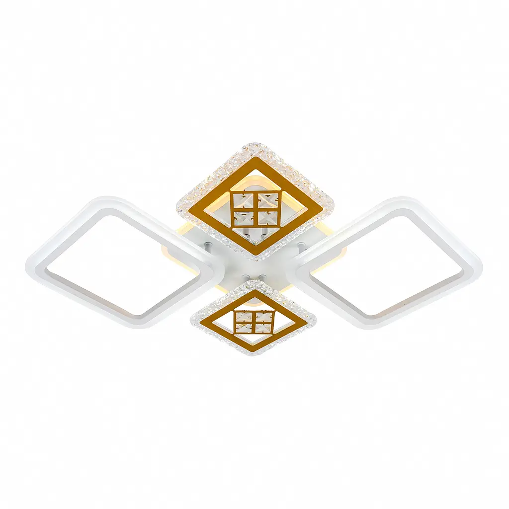 Люстра світлодіодна Valeso V K39930-2+2+1 WT+gold з пультом - фото 8