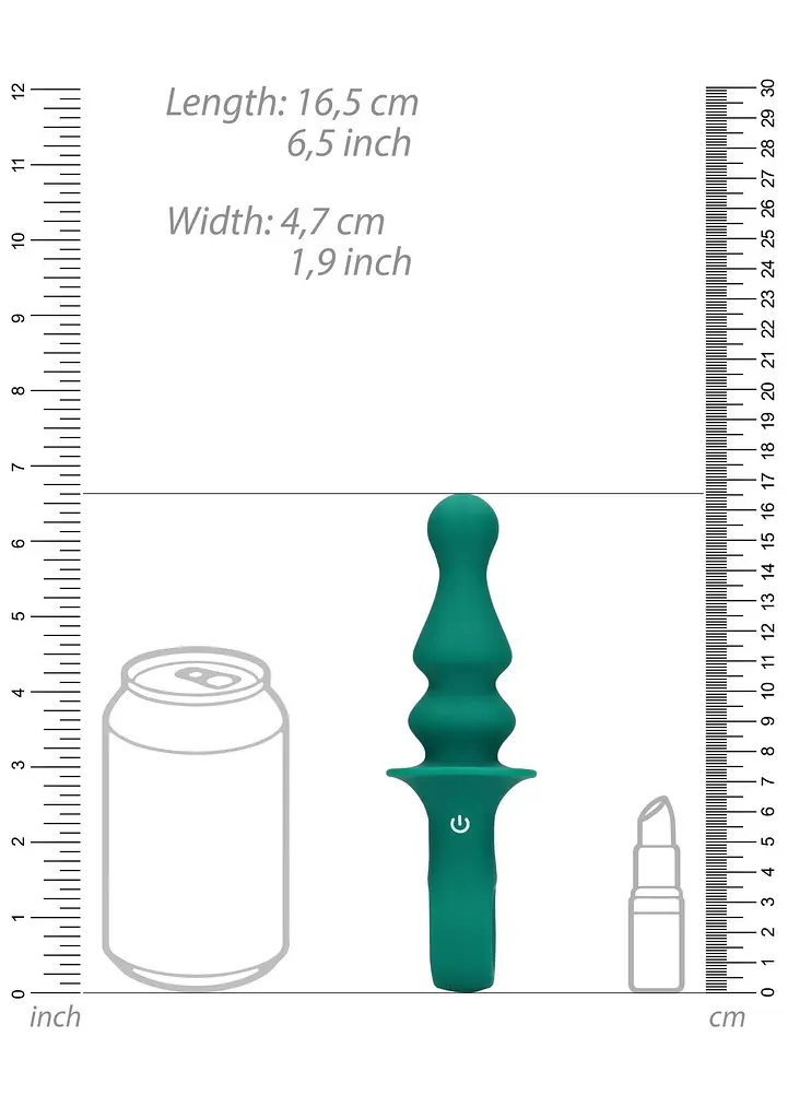 Анальна пробка Loveline Peacock Plume 16.5 см зелена - фото 8