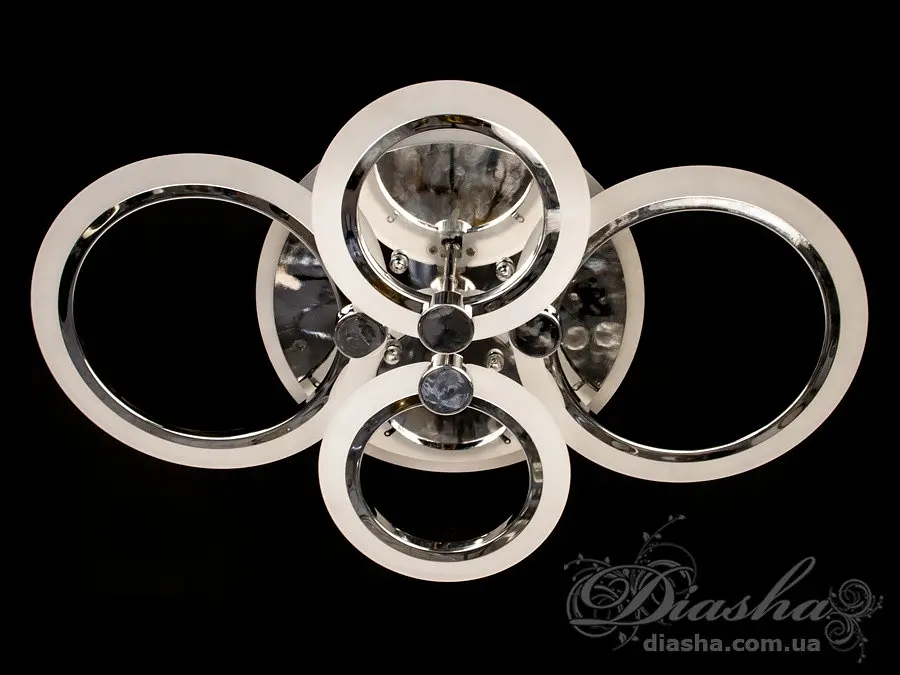 Стельовий світильник LED Diasha A8022/4HR, 60W, 3200K-6500K, хром, акрил, сучасний стиль