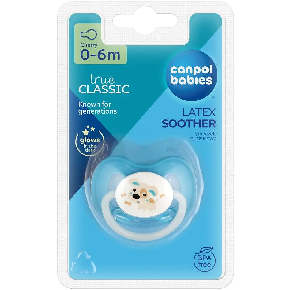Пустушка Canpol babies Bunny & Company латексна кругла 0-6 міс. синя (23/277_blu_new) - фото 3