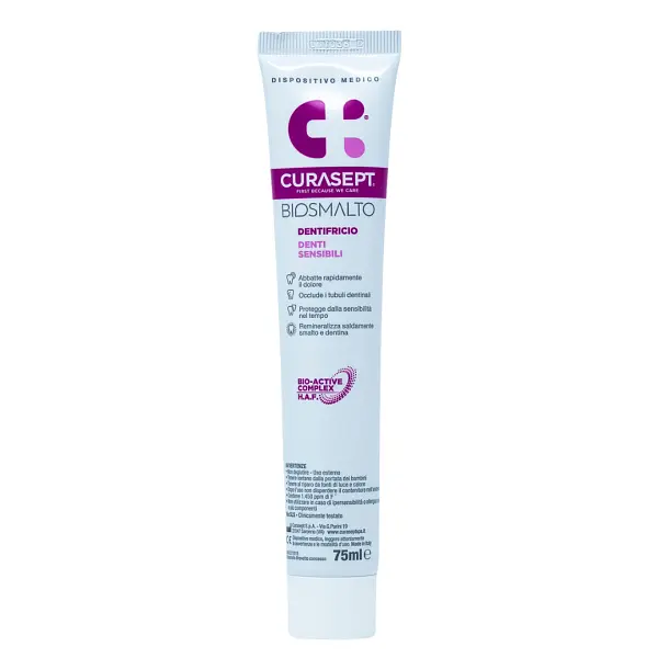 Зубна паста CURASEPT BIOSMALTO Sensitive Teeth, для чутливих зубів, 75 мл - фото 2