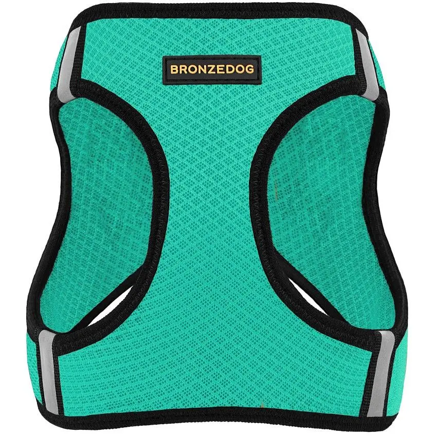 Шлея для собак Bronzedog Mesh Vest, розмір S, 34х42 см, ментолова - фото 2