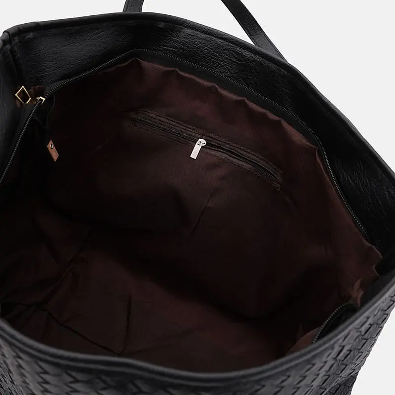 Сумка жіноча Monsen C1kp8962bl-black 34х29х14 см Чорний - фото 5