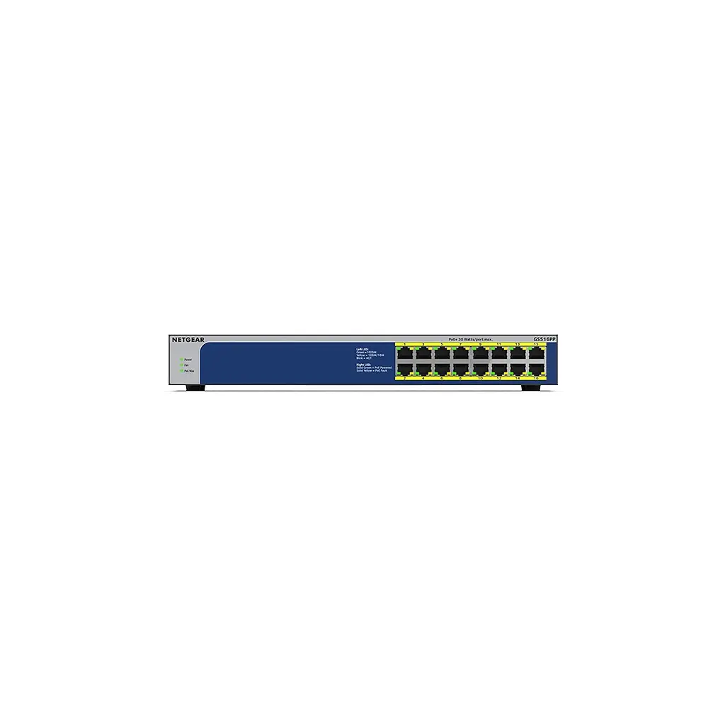 Комутатор мережевий Netgear GS516PP-100EUS - фото 3