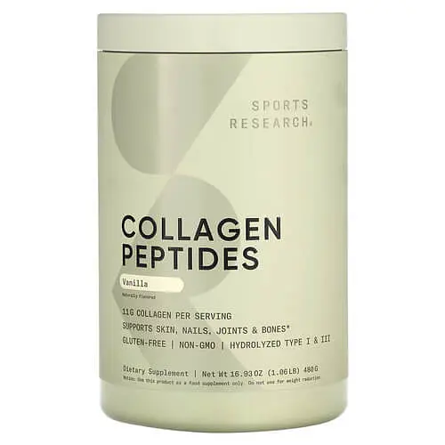 Колаген Collagen Peptides 480 грам Ваніль Sports Research vit0005707