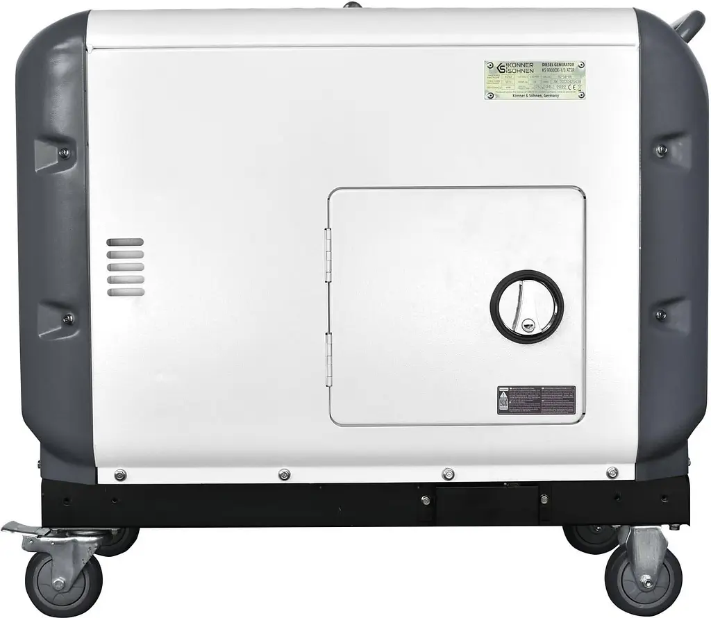 Генератор Синхронний KonnerSohnen KS 9300DE-1/3 ATSR,230/400В,6.5/6.0кВт,7.5/7.0кВт,1/3Фази, АВР(ATS), електростартер, 168кг / 7000 Вт / Дизель (KS93 - фото 5