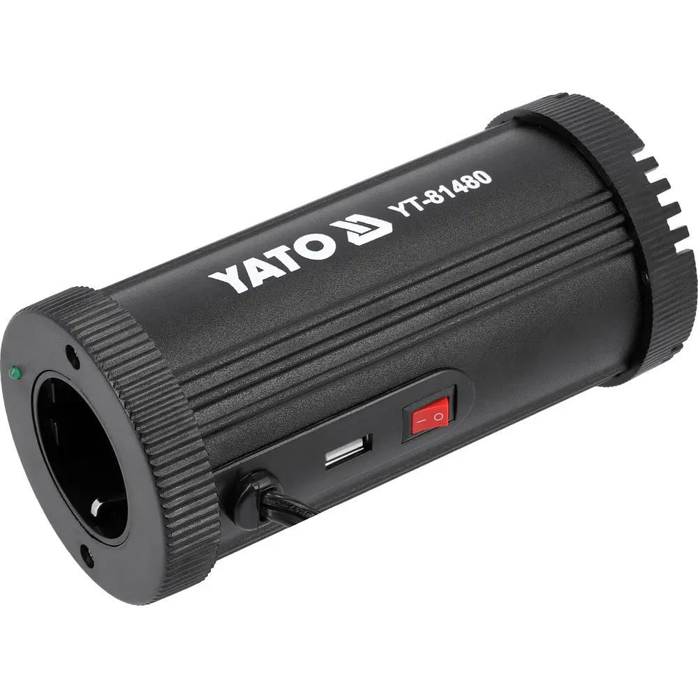Інвертор автомобільний Yato 12/230 В 150 Вт (YT-81480) - фото 2