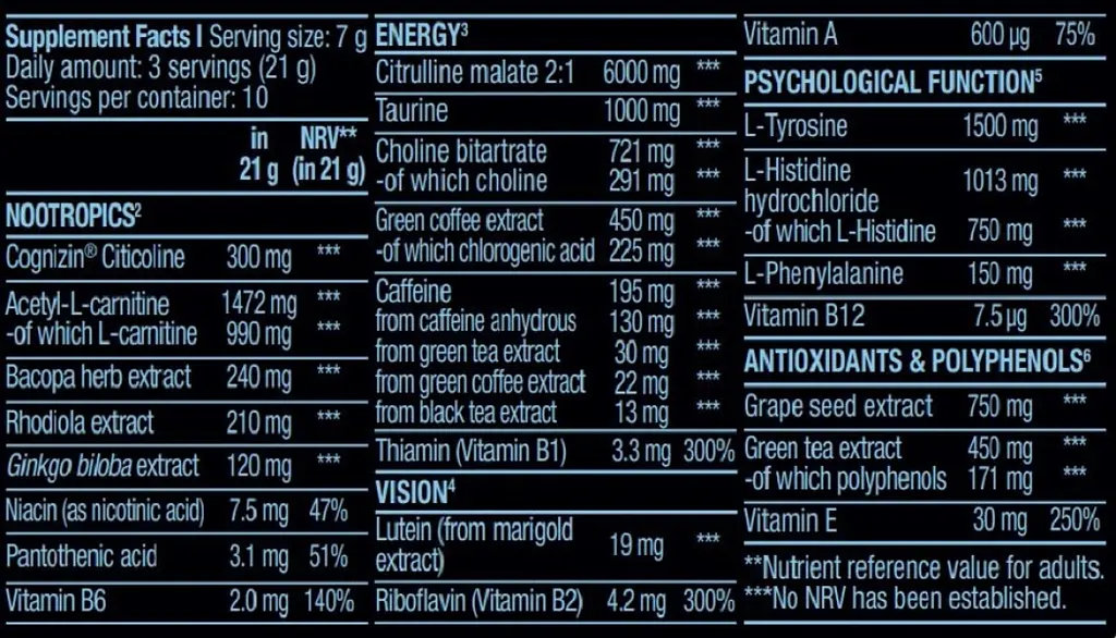 Ноотроп BiotechUSA Mission Pink grapefruit 210 г - фото 2