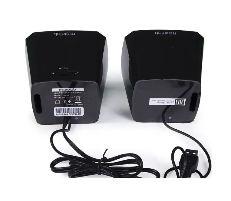 Компьютерные колонки 2.0 MICROLAB B16 3.5mm, USB - фото 4