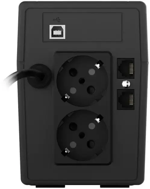 ДБЖ з дисплеєм NJOY Cadu 650 (UPCMTLS665TCAAZ01B) Lin-int AVR 2 розетки Schuko + USB - фото 4