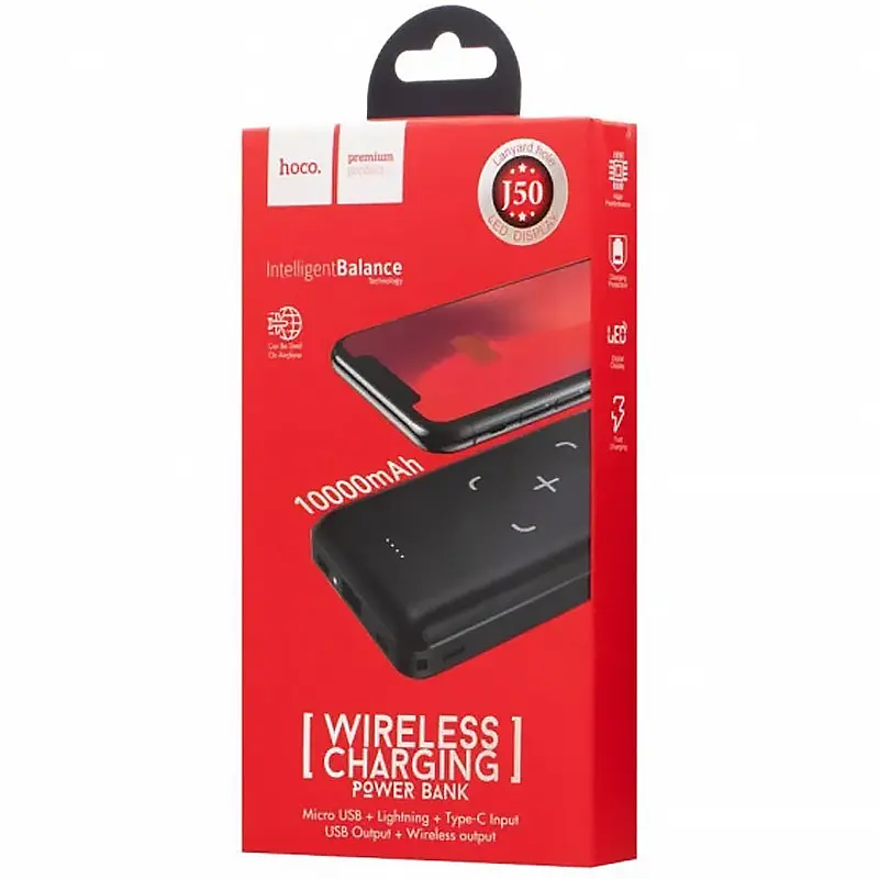 Додаткова батарея Hoco J50 Surf (10000mAh) Black - фото 5