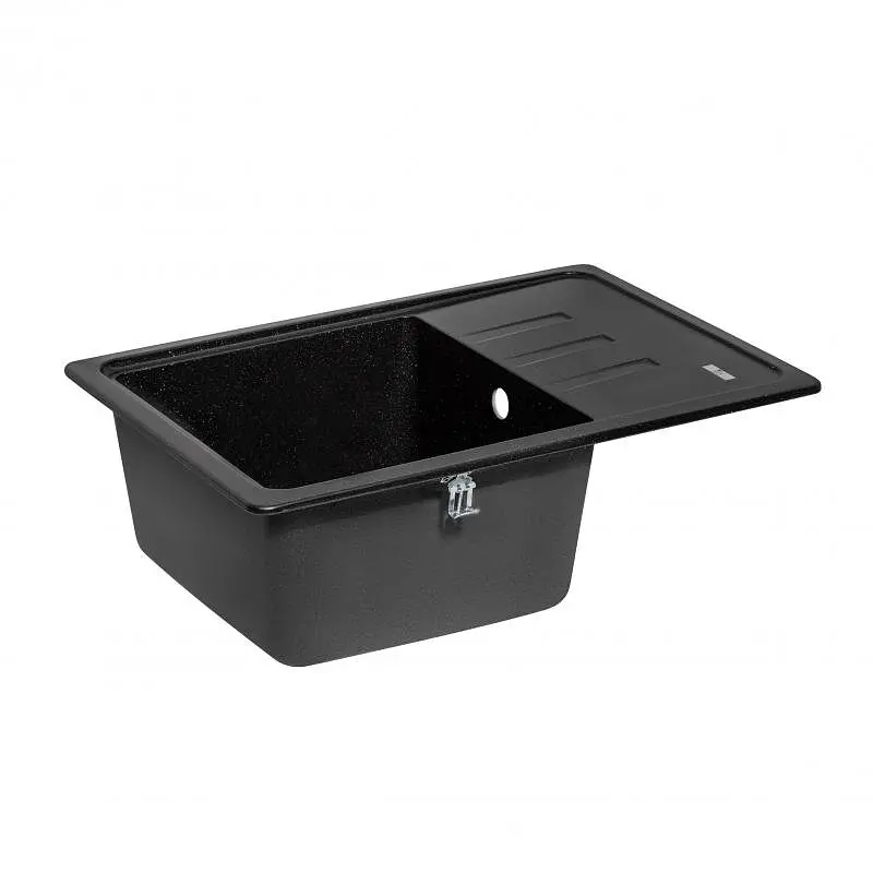 Кухонна мийка Lidz 620x435/200 BLM-14 (LIDZBLM14620435200), Чорний - фото 4