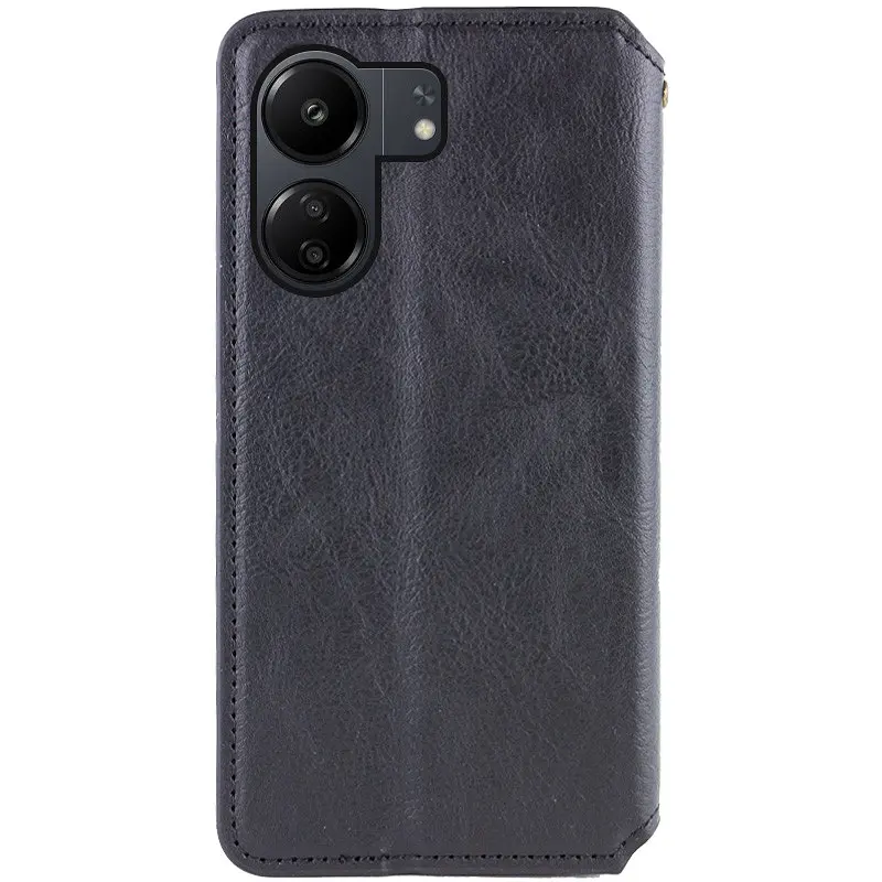 Чохол-книжка Getman шкіряний Cubic PU для Xiaomi Redmi 13Coco C65 Чорний - фото 4