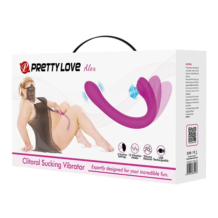 Вібратор Pretty Love Alex Clitoral Sucking Vibrator Purple - фото 6