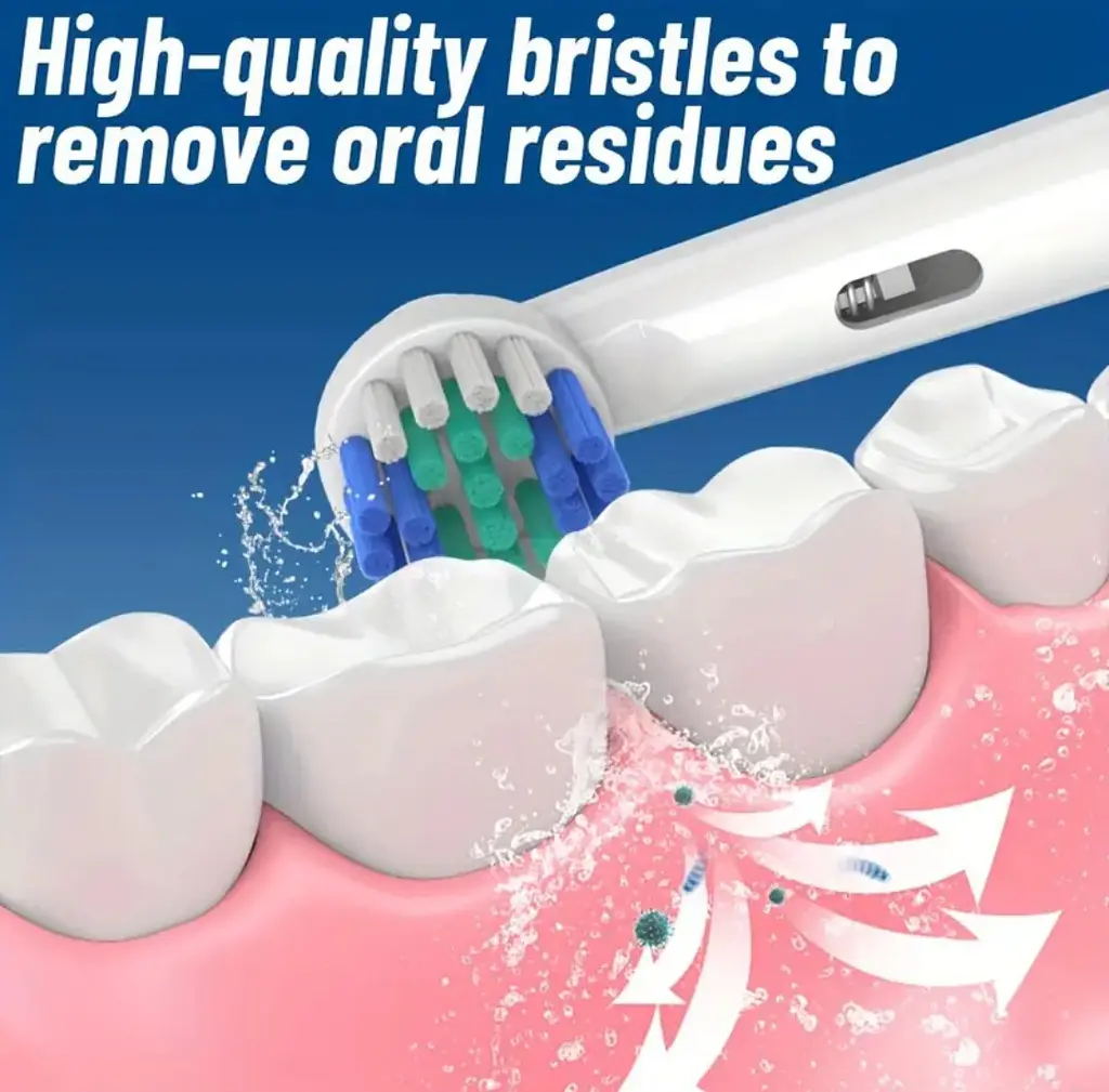 Змінні насадки для електричної зубної щітки Oral-B 4 шт., підходять для Precision Clean, Advance Power та ін. - фото 15