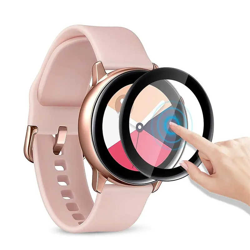 Захисне скло 3D з рамкою Tamister для смартгодинника Samsung Watch Gear S4 44 мм 1 шт. - фото 4