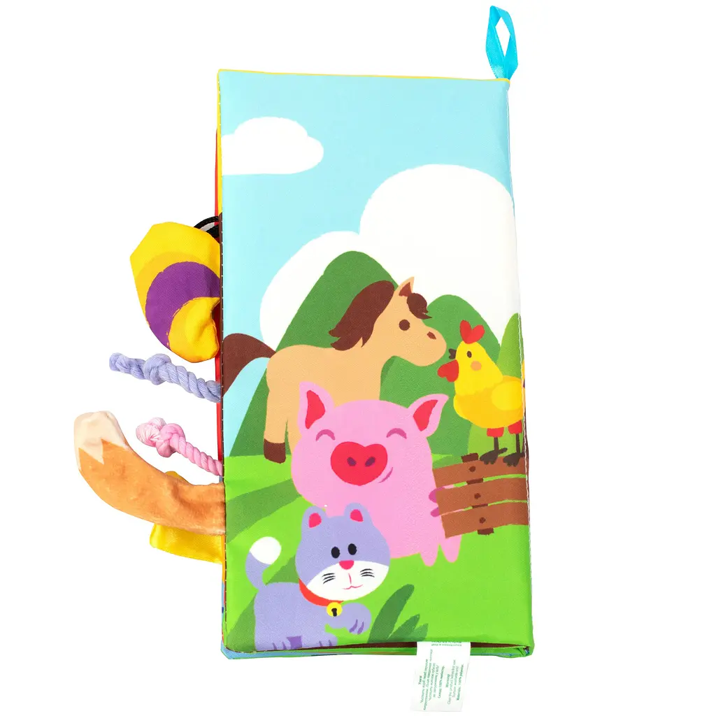 Текстильная игрушка-книжка Baby Team Хвостики (8725_свійські тварини) - фото 2