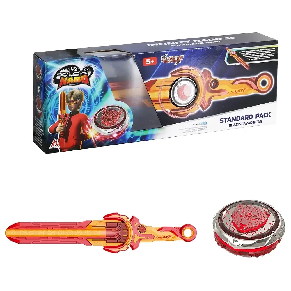 Дзиґа Auldey VI Standard Pack Палаючий Бойовий Ведмідь Blazing War Bear Infinity Nado det0018403 - фото 6