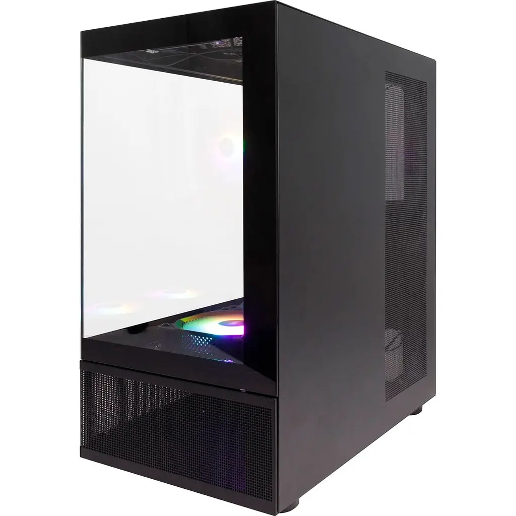 Корпус 1stPlayer Mi7-A-BK-2F7R-1F7 Black [134422] - фото 4