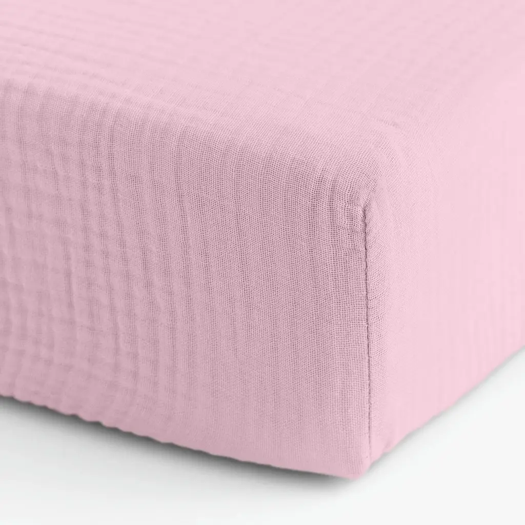 Простирадло на резинці муслін Cosas Baby Blush 200х200х20 см (009Muslin_BabyBlush_200x200x20) - фото 5