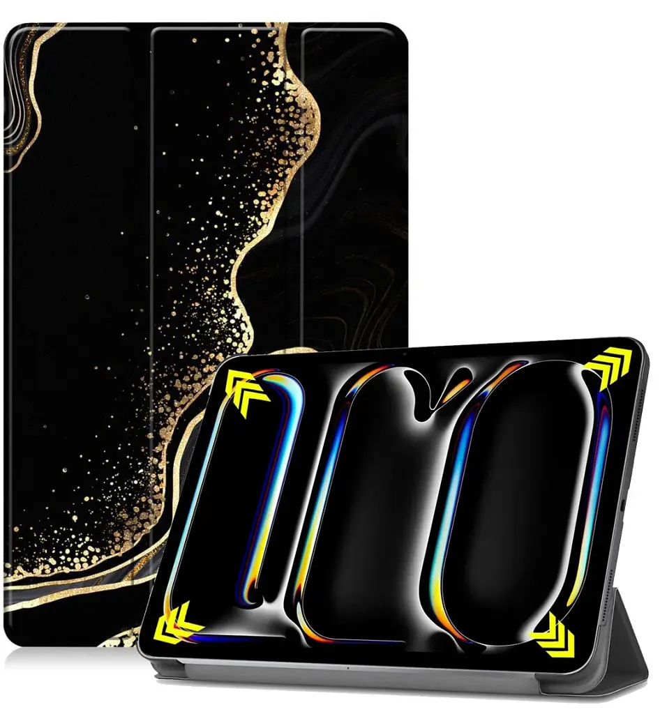 Чохол до планшета BeCover Smart Case Apple iPad Pro 11" M4 2024 Black Abstraction (711630) - фото 2