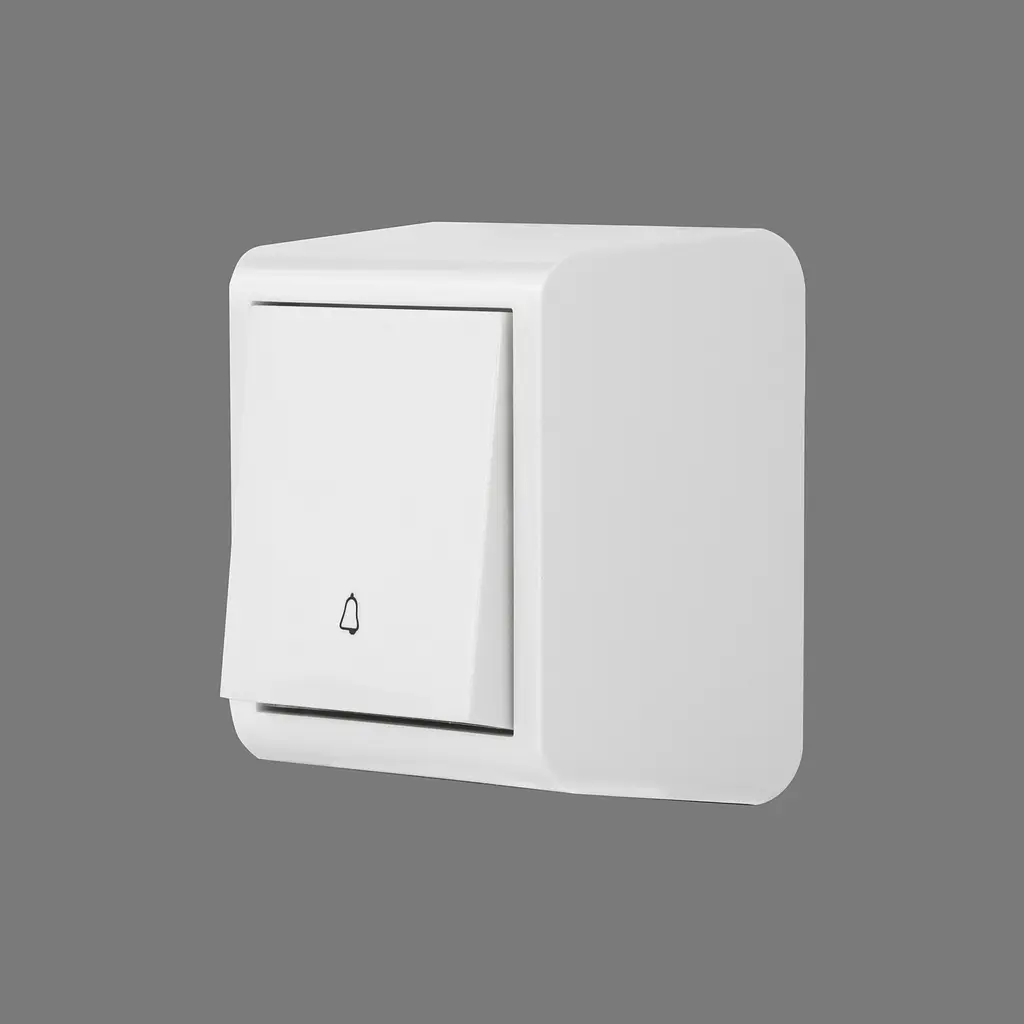 Кнопка дзвінка Ovivo Electric Nivo накладна біла - фото 3