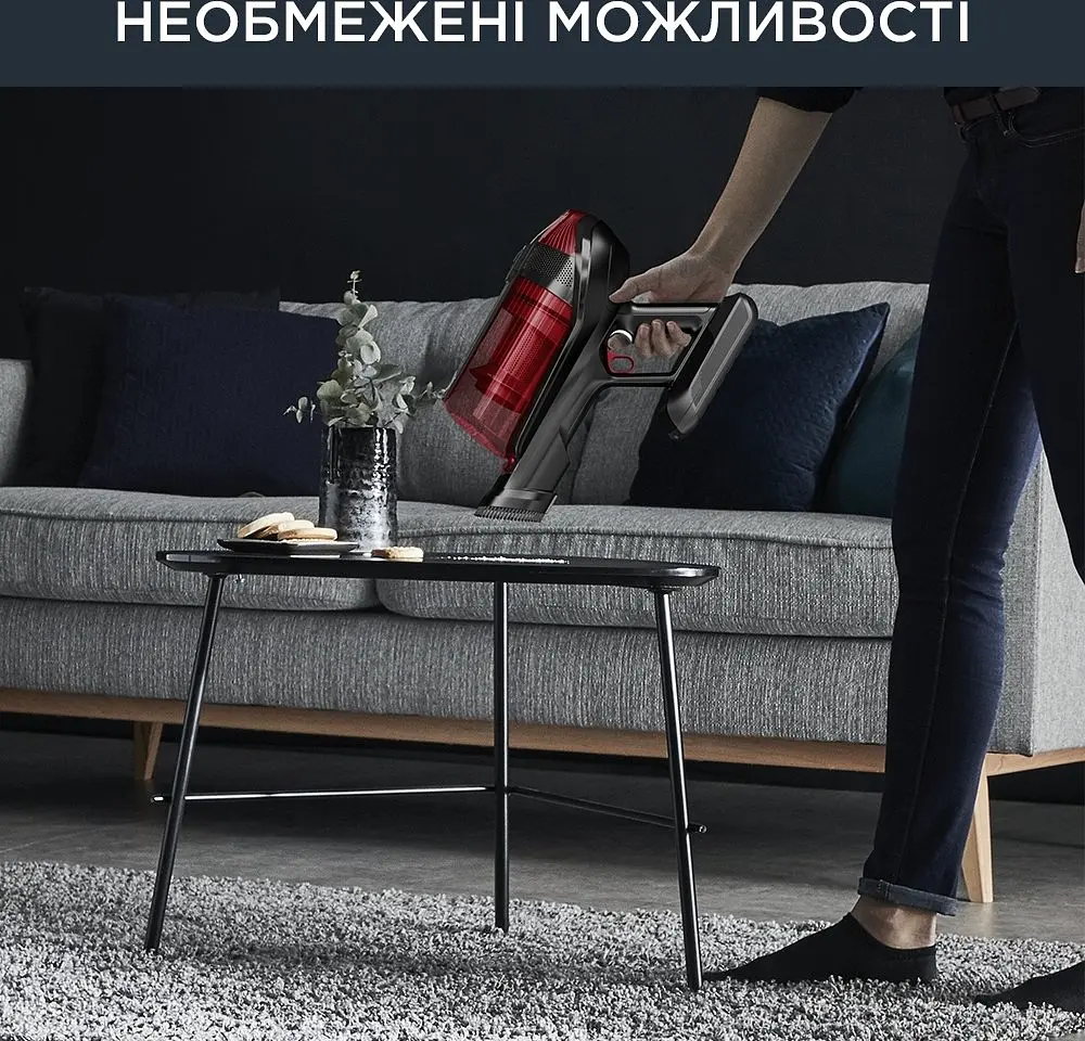 Пылесос беспроводной Rowenta X-Force Flex 12.60 Auto Animal 320 Вт автон. работа до 45 мин НЕРА черно-красный - фото 5