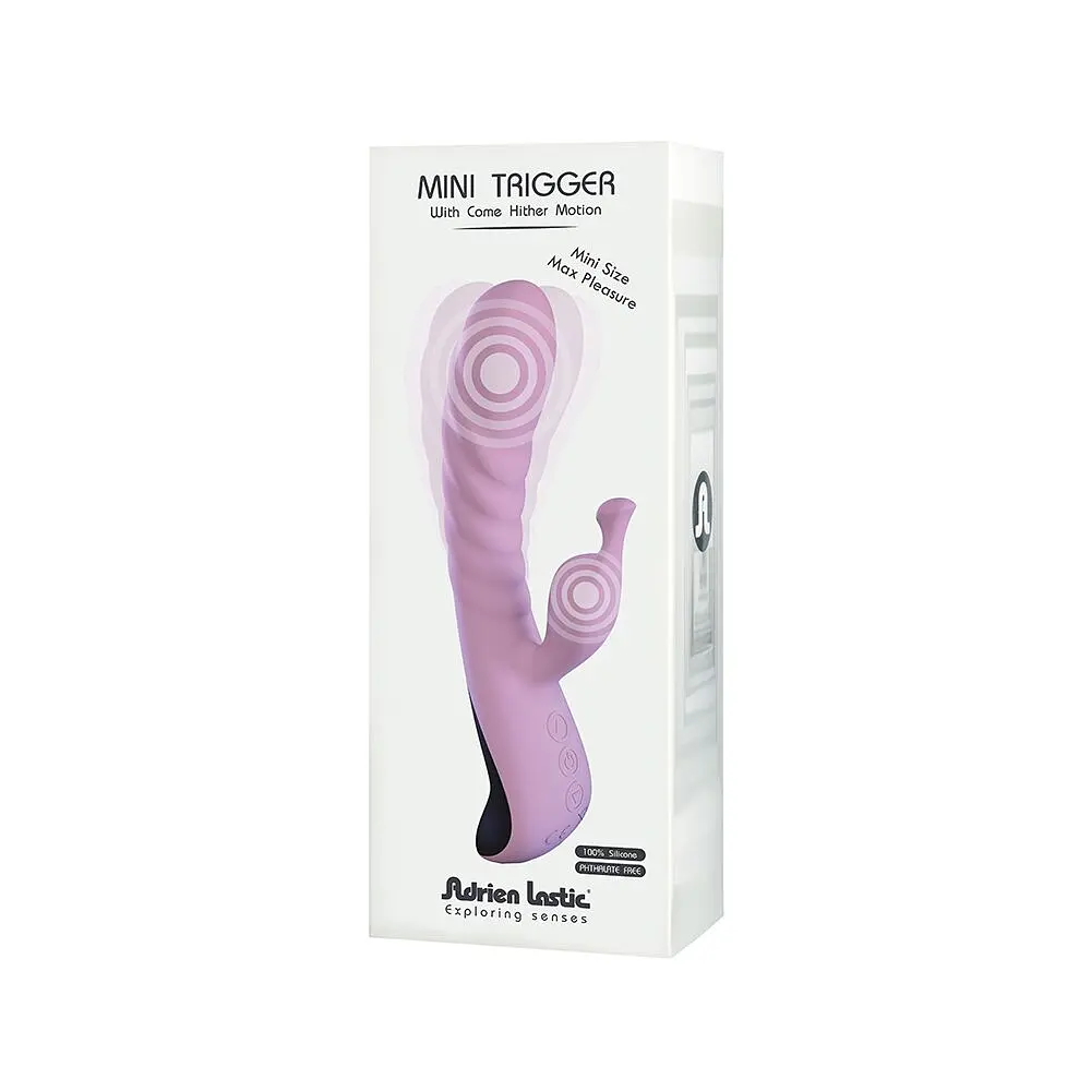 Вібратор Adrien Lastic Mini Trigger з масажними рухами стовбура - фото 6