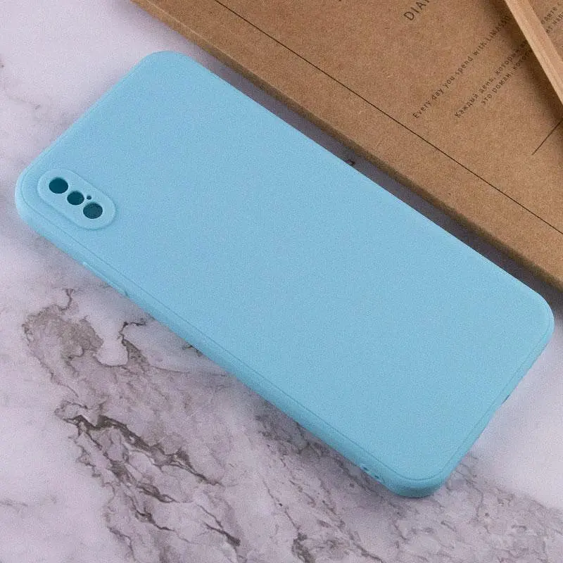 Силіконовий чохол Candy Full Camera для Apple iPhone XS Max (6.5) Бірюзовий / Turquoise - фото 4