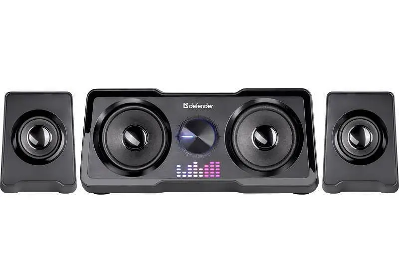 Акустична система Defender Soundwall (2.1) 16W (живлення від USB) Чорна - фото 3