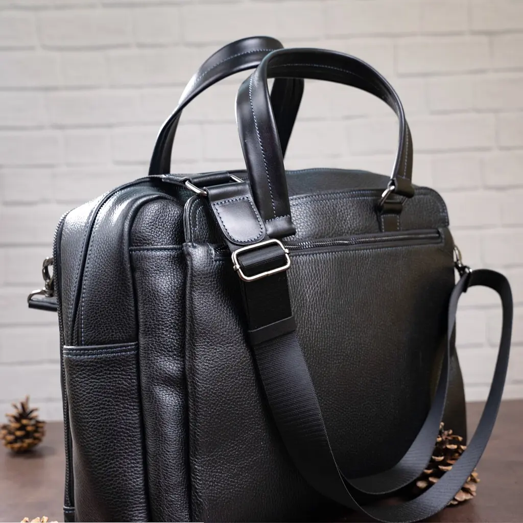 Кожаная сумка мужская SHVIGEL 42х29х11 см sum0013983 - фото 10