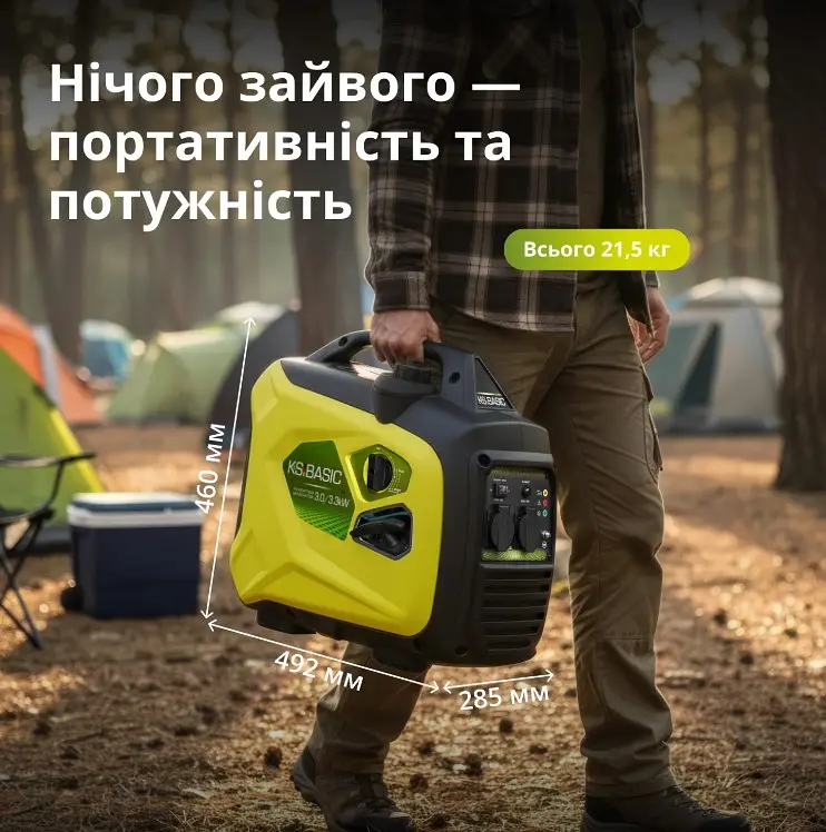 Инверторный генератор Konner&Sohnen Basic 3/3.3 кВт KSB 33i S - фото 6