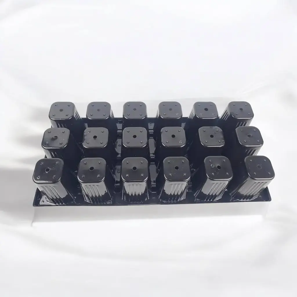 Касета для розсади 44×20,5×8 см з піддоном 18 V-осередків 200 (60 мм*60 мм*80 мм) - фото 3
