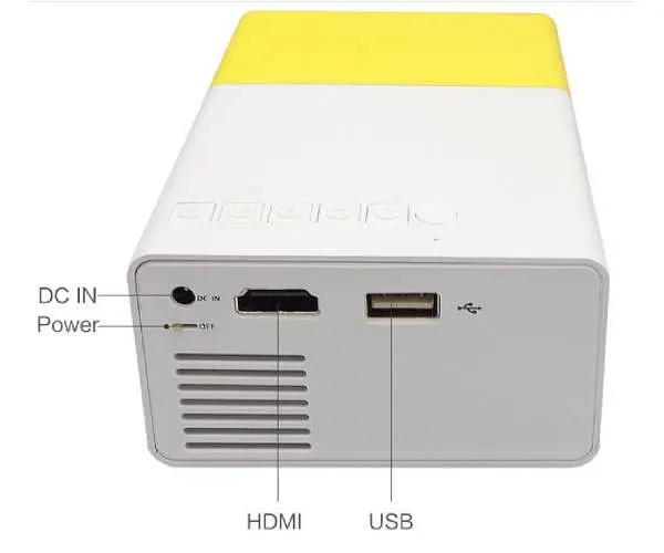 Проектор кишеньковий No Brand Panorama Yellow + PowerBank 2600mah - фото 7