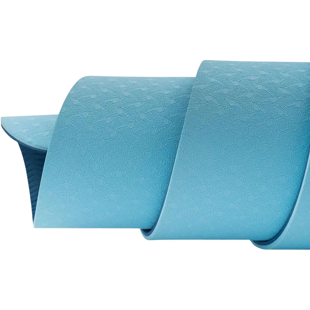 Коврик для фитнеса Hop-Sport TPE HS-T006GM 0.6 см сине-голубой - фото 9