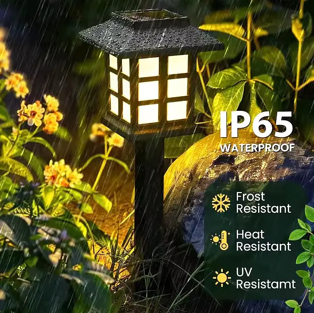 Уличные садовые солнечные светильники Solar Garden Lights X17 4 шт. на солнечных батареях подсветка газона - фото 4