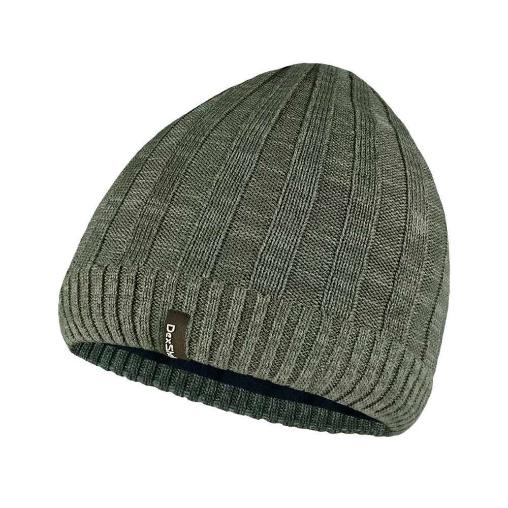 Водонепроникна шапка Dexshell Heathered Rib Knit Beanie, onesize (56-58 см), хакі - фото 2
