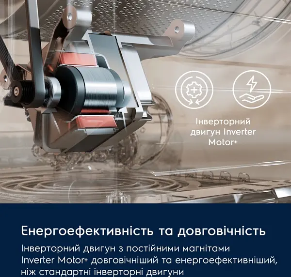 Electrolux Пральна машина фронтальна, 7кг, 1400, A, 48см, дисплей, інвертор, білий - фото 3