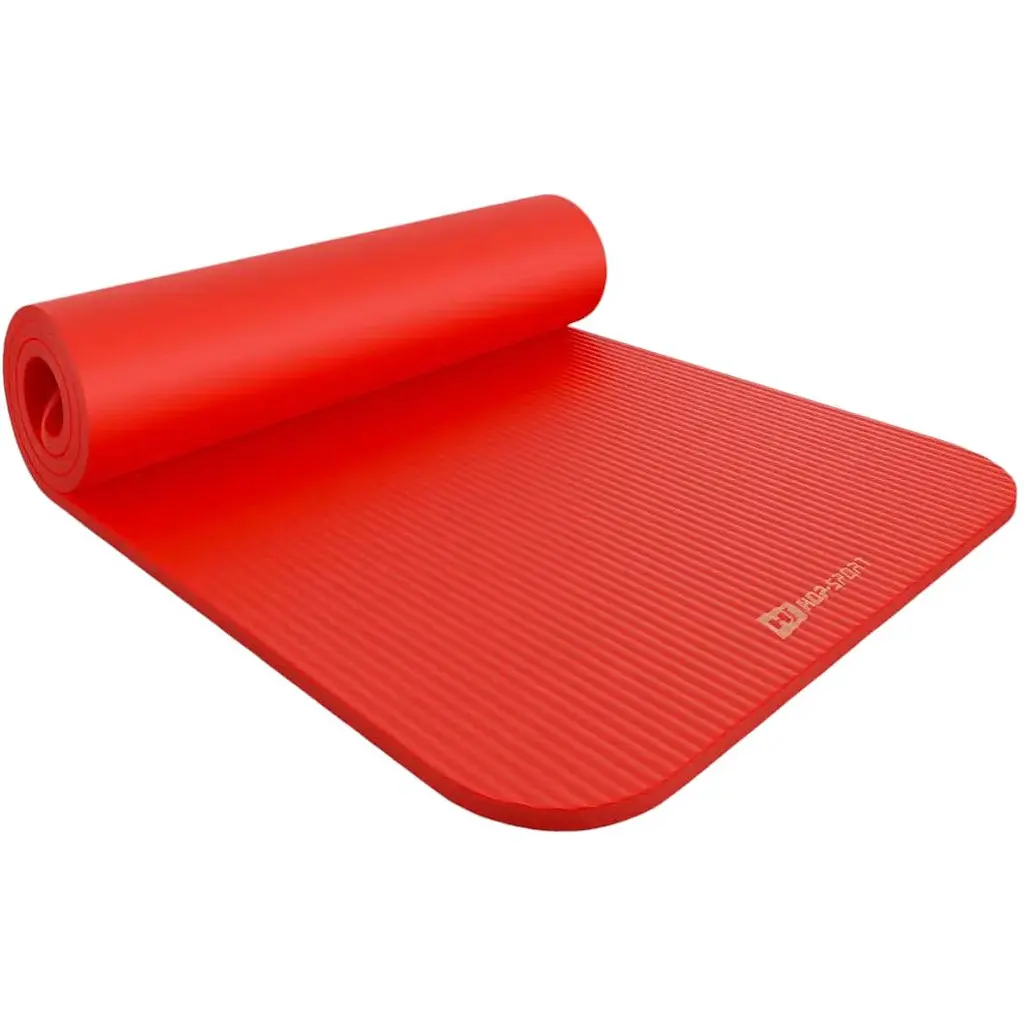 Коврик для йоги Hop-Sport HS-NB015GM NBR 1.5 см ярко-красный - фото 3