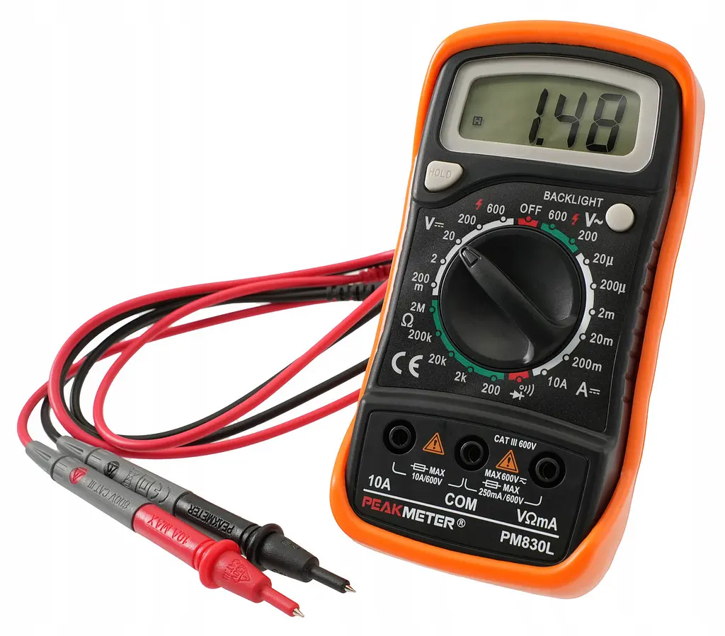 Цифровий мультиметр тестер з підсвіткою екрана PeakMeter PM830L - фото 5