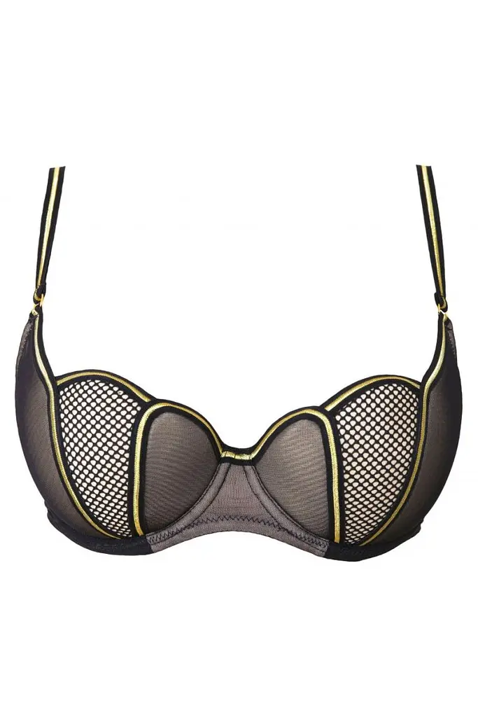 Бюстгальтер V.I.P.A. 1990 чорно-золотий 90B