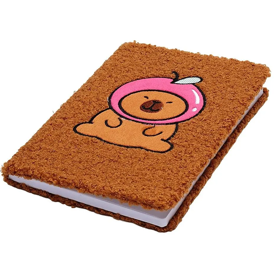 Блокнот А5 ZiBi Capybara 10 Kids Line плюшевый клетка 80 листов (ZB.700024) - фото 8