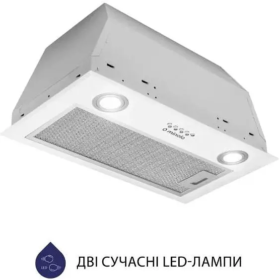 Витяжка вбудована Minola HBI 5722 WH 1200 LED - фото 2