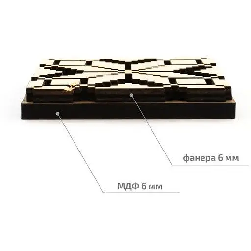 Штамп для вибійки Rosa Talent №16 Вишиванка 8x8см - фото 2